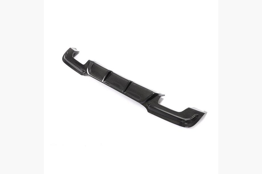BMW 3-serie E90/E91 2005–2011 Bakre stötfångardiffusor (för E90 M-Sport, kolfiber) Foto 13