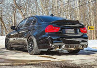 BMW 3-serie E90/E91 2005–2011 Bakre stötfångardiffusor FRP V5 (för E90 M Sport) foto 2