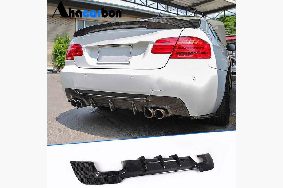 BMW 3-serien E92/E93 2006–2013 Bakre diffuser V1 (för M-Sport, kolfiber) Image