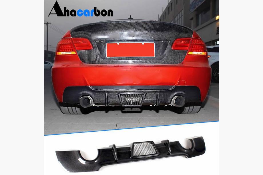 BMW 3-serien E92/E93 2006–2013 Bakre stötfångardiffuser i kolfiber V3 (för M Sport) Image