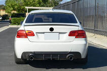 BMW 3-serien E92/E93 2006–2013 Bakre stötfångardiffusor V2 (för M-Sport, kolfiber) foto 2