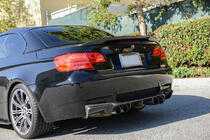 BMW 3-serie E90/E91 2005–2011 Bakre stötfångardiffusor i kolfiber V2 (för E92/E93 M3) foto 4