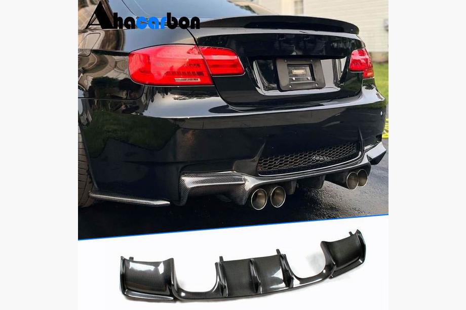 BMW 3-serie E90/E91 2005–2011 Bakre stötfångardiffusor i kolfiber V2 (för E92/E93 M3) Image