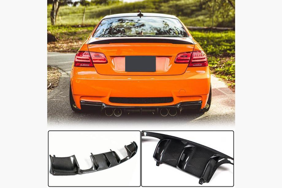 BMW 3-serie E90/E91 2005–2011 Bakre stötfångardiffusor V-Style (för M3, kolfiber) Image