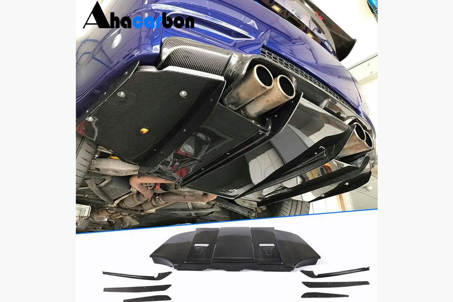 BMW 3-serien E92/E93 2006–2013 Bakre stötfångardiffusor V6 (för M3, kolfiber) Image