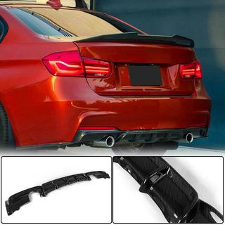Bakre stötfångardiffusor V1 (för F30 M-Sport, kolfiber) BMW 3-serien F30/F31 2012–2019 foto 2