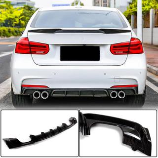 V4 bakre stötfångardiffusor (för F30 M-Sport, kolfiber) foto 2