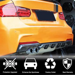 Bakre stötfångardiffusor V5 (för F30 M-Sport, kolfiber) BMW 3-serien F30/F31 2012–2019 foto 2