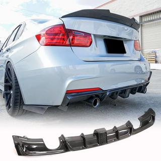 Bakre stötfångardiffusor V2 (för F30 M-Sport, kolfiber) BMW 3-serien F30/F31 2012–2019 foto 1