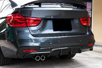 BMW 3-serie F34 2013–2020 Bakre diffuser V1 (för M-Sport, kolfiber) foto 2