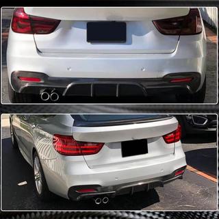 Bakre diffuser V1 (för M-Sport, kolfiber) BMW 3-serie F34 2013–2020 foto 4