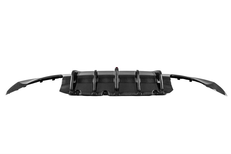 BMW 3-serien G20/G21 2018– Bakre stötfångardiffusor V3 (för M-Sport 2018-2022, kolfiber) Foto 8