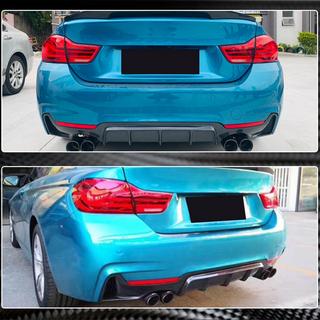 Bakre diffuser V1 (för M-Sport, kolfiber) BMW 4-serie F32/F33/F36 2012–2020 foto 4