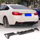 BMW 4-serie F32/F33/F36 2012–2020 Bakre stötfångardiffuser V4 (för M-Sport, kolfiber) foto 2