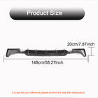 BMW 4-serie F32/F33/F36 2012–2020 Bakre stötfångardiffuser V4 (för M-Sport, kolfiber) foto 6