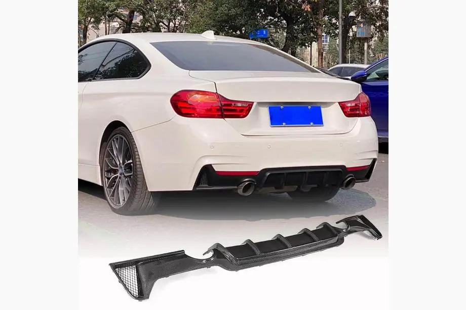 BMW 4-serie F32/F33/F36 2012–2020 Bakre diffusor V3 (för M-Sport, kolfiber) Image