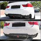 BMW 4-serie F32/F33/F36 2012–2020 Bakre stötfångardiffusor V8 (för M-Sport, kolfiber) foto 13