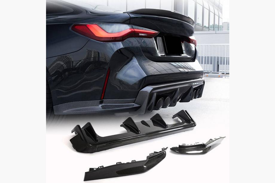 BMW 4-serien G22/23/26 2020– Bakre diffusor V5 (för G82/G83, kolfiber) Foto 1