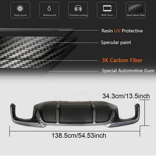 Bakre stötfångardiffusor V1 (för F10 M-Sport, kolfiber) BMW 5-serien F10/F11 2010–2016 foto 4