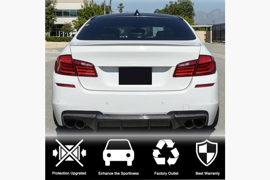 BMW 5-serien F10/F11 2010–2016 Bakre diffuser V3 (för F10 M-Sport, kolfiber) Foto 2