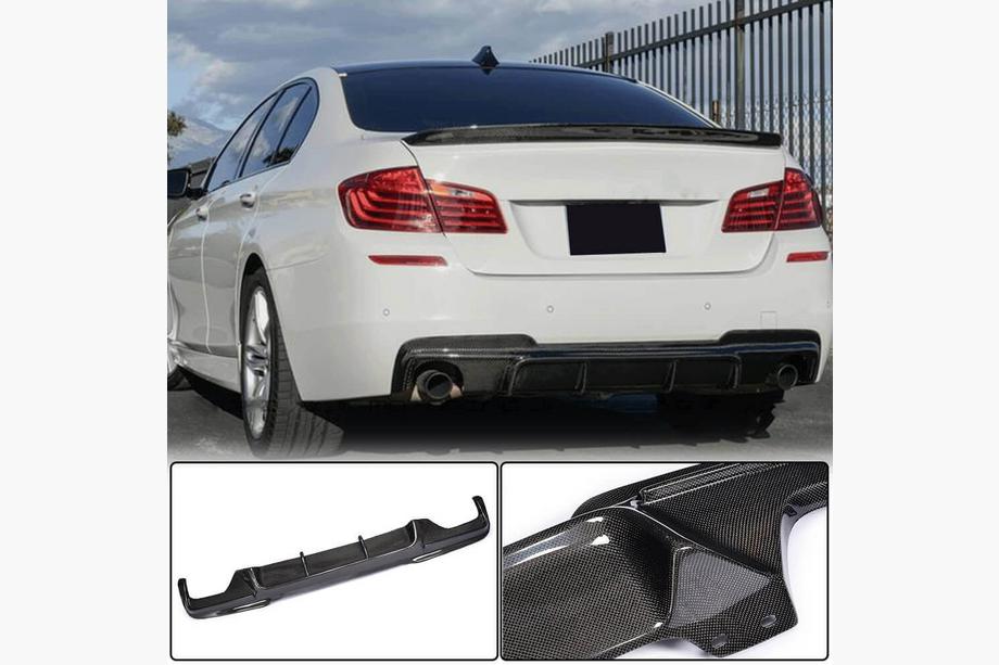 BMW 5-serien F10/F11 2010–2016 Bakre stötfångardiffusor Carbon V5 (M-Sport) Foto 1