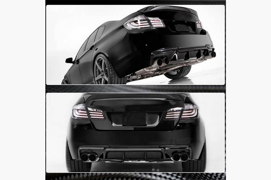BMW 5-serien F10/F11 2010–2016 Bakre stötfångardiffusor Carbon V5 (M-Sport) Foto 3
