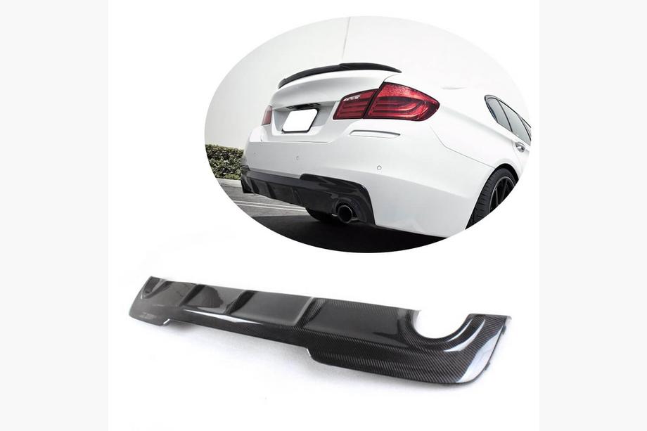 BMW 5-serien F10/F11 2010–2016 Bakre stötfångardiffusor V5 (för F10 M-Sport, kolfiber) Image