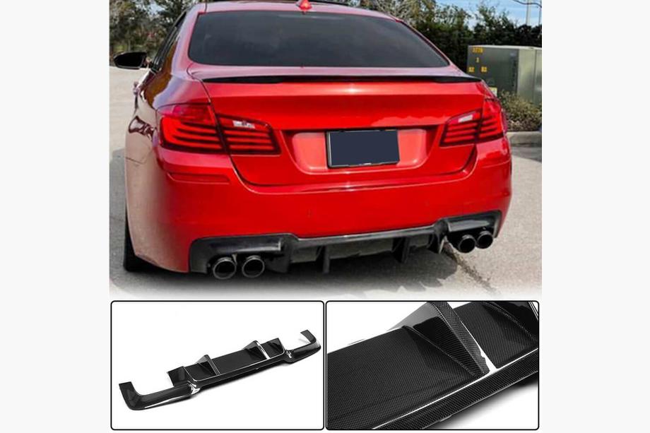 BMW 5-serien F10/F11 2010–2016 Bakre stötfångardiffusor Carbon V2 (för M5) Image