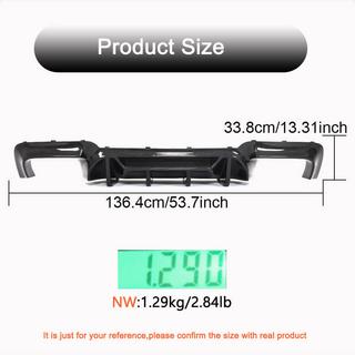 Bakre stötfångardiffusor V3 (för F10 M5, kolfiber) BMW 5-serien F10/F11 2010–2016 foto 4