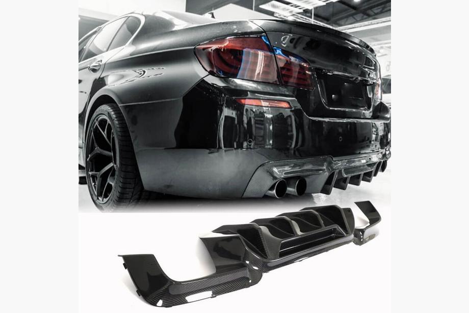 BMW 5-serien F10/F11 2010–2016 Bakre stötfångardiffusor V3 (för F10 M5, kolfiber) Image
