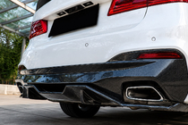 BMW 5-serien G30/G31 2017–2023 Bakre stötfångardiffusor V4 (för M-Sport/M5 F90, kolfiber) foto 3