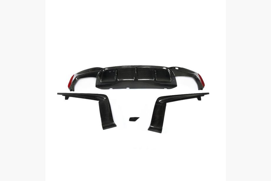 BMW 5-serien G30/G31 2017–2023 Bakre stötfångardiffusor V5 (för M-Sport/M5 F90, kolfiber) Image