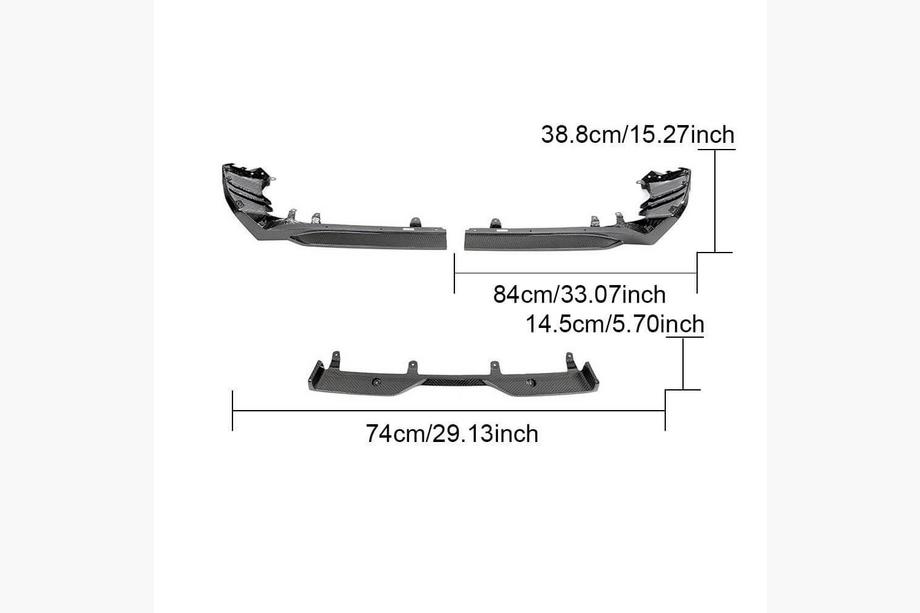 BMW 5/i5-serie G60/G60E/G61 2023– Bakre stötfångardiffusor (för M-Sport, kolfiber) Foto 3