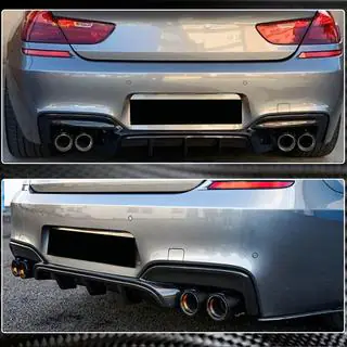 Bakre stötfångardiffuser V1 (för M-Sport/M6, kolfiber) foto 3
