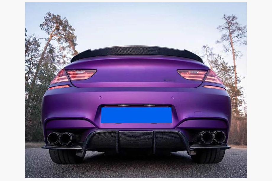 BMW 6-serien F12/F13/F06 2011–2018 Bakre stötfångardiffusor V1 (för M6, kolfiber) Foto 9