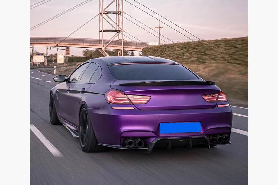 BMW 6-serien F12/F13/F06 2011–2018 Bakre stötfångardiffusor V1 (för M6, kolfiber) Foto 10