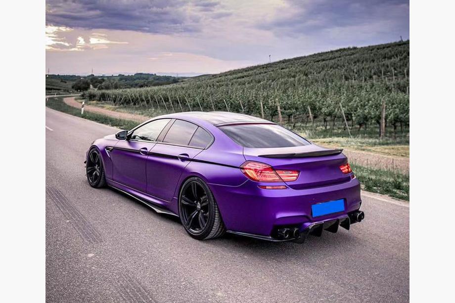 BMW 6-serien F12/F13/F06 2011–2018 Bakre stötfångardiffusor V1 (för M6, kolfiber) Foto 11