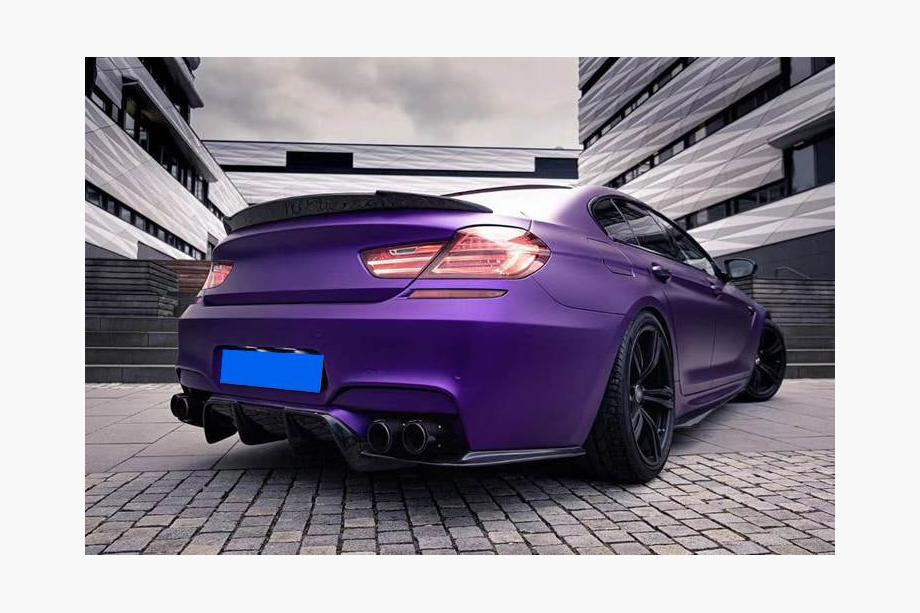 BMW 6-serien F12/F13/F06 2011–2018 Bakre stötfångardiffusor V1 (för M6, kolfiber) Foto 12