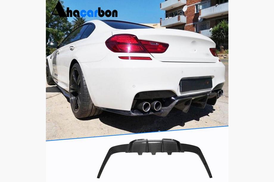 BMW 6-serien F12/F13/F06 2011–2018 Diffusor till bakre stötfångaren FRP V2 (för M6) Image