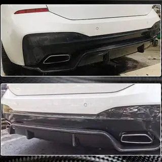 Bakre stötfångardiffusor V1 (för M-Sport 2017-2020, Carbon) foto 3