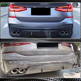 Bakre stötfångardiffusor V1 (för M-Sport 2017-2020, Carbon) BMW 6-serie G32 2017– foto 4