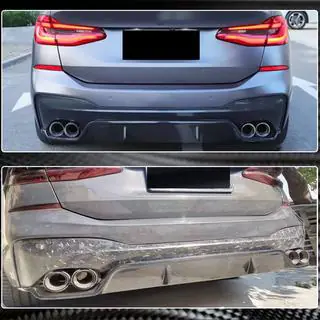 Bakre stötfångardiffusor V1 (för M-Sport 2017-2020, Carbon) foto 4