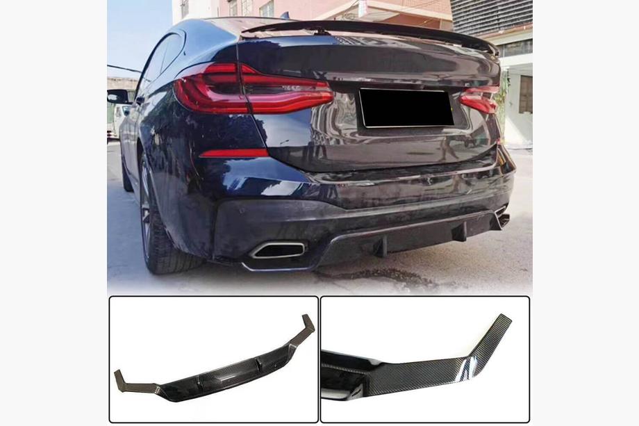 BMW 6-serie G32 2017– Bakre stötfångardiffusor V1 (för M-Sport 2017-2020, Carbon) Image