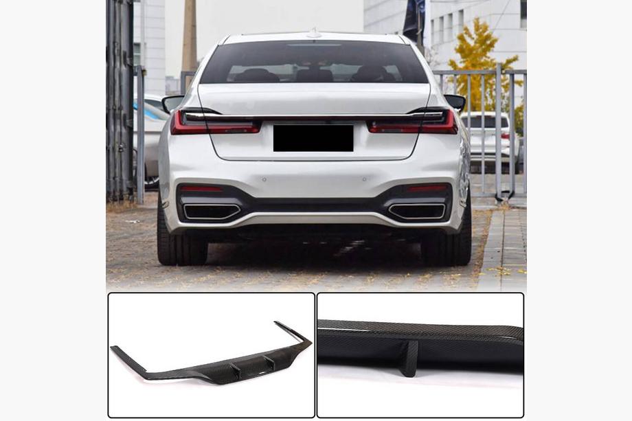 BMW 7-serien G11/G12 2015–2022 Bakre stötfångardiffusor i kolfiber (för M-Sport 2019-2022, kolfiber) Image