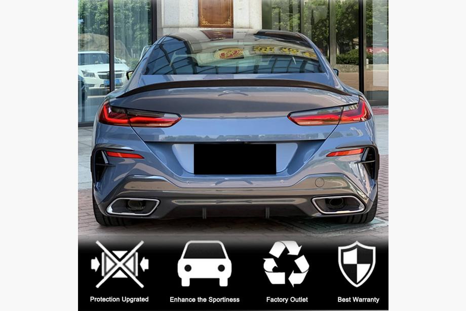 BMW 8-serie G14/G15/G16 2018– Bakre stötfångardiffusor V2 (för G16 M-Sport, kolfiber) Foto 3