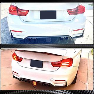 Bakre stötfångardiffusor V12 (för F82/F83, kolfiber) BMW 4-serie F32/F33/F36 2012–2020 foto 3