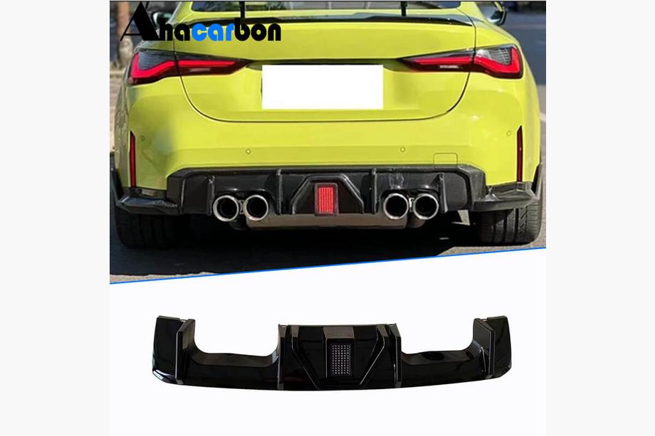 BMW 4-serien G22/23/26 2020– Bakre stötfångardiffusor i ABS V4 (för G82/G83) Image