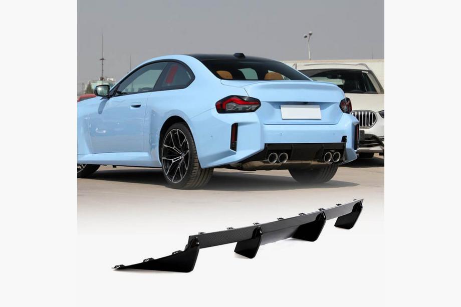 BMW 2-serie G42 2021– Bakre stötfångardiffusor dry carbon V5 (G87) Image