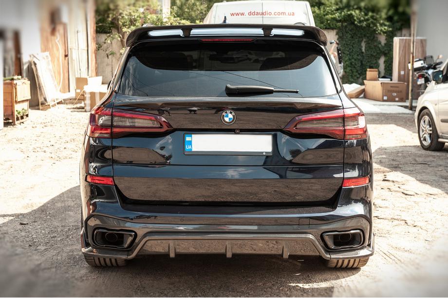 BMW X5 G05 2019–2026 Bakre stötfångardiffusor V2 (2018-2022, äkta kolfiber) Foto 6