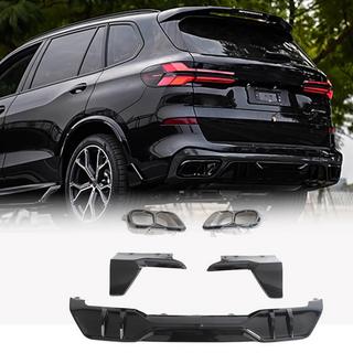 Bakre stötfångardiffusor V4 (2018-2022, blanksvart) BMW X5 G05 2019–2026 foto 1